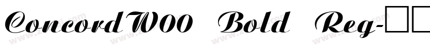 ConcordW00 Bold Reg字体转换